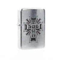 Dogtown Lighter Cross Logo Flip Top Silver/Black