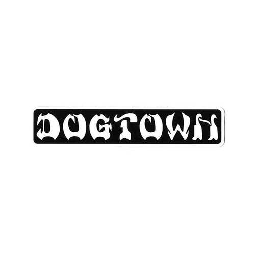 Dogtown Sticker 8" Bar Logo Black/White