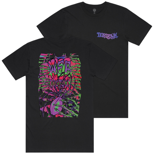 Dogtown Tee Web Neon Black
