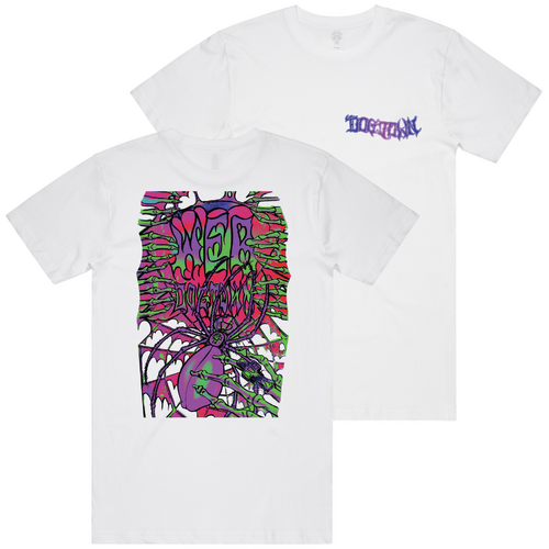 Dogtown Tee Web Neon White