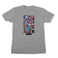 Hopps Tee Abstract Barker Heather Grey