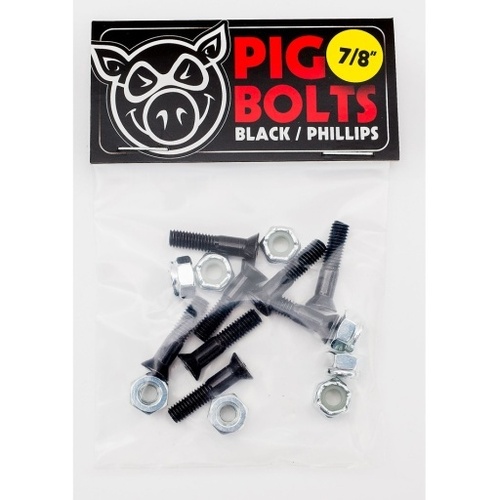 Pig Bolts Phillips Black