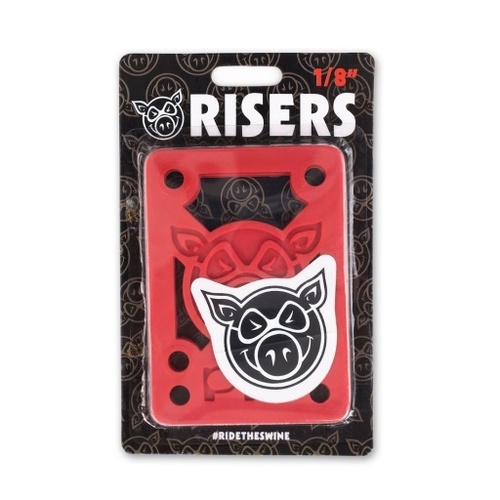 Pig Risers 1/8 Inch Hard Red 3mm