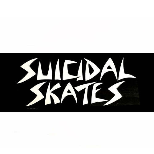 Suicidal Skates Sticker Logo Black 