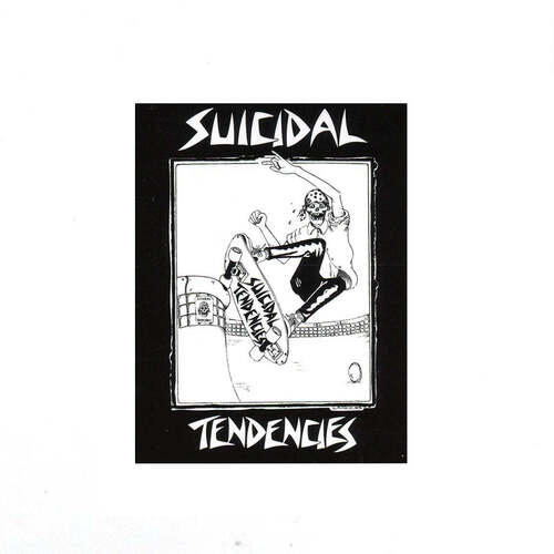 Suicidal Skates Sticker Pool Skater Black