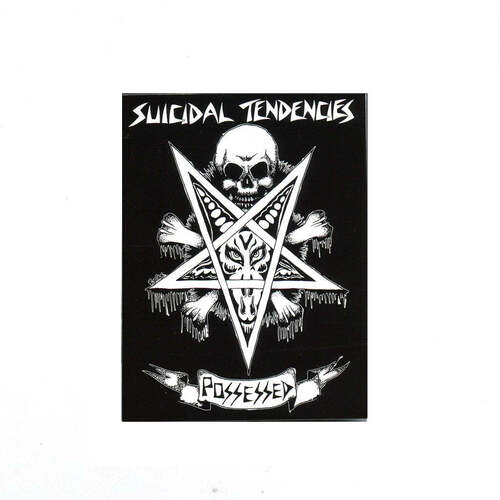 Suicidal Skates Sticker Possessed To Skate Black