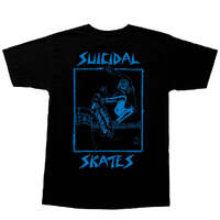 Suicidal Skates Tee Pool Skater Black/Blue