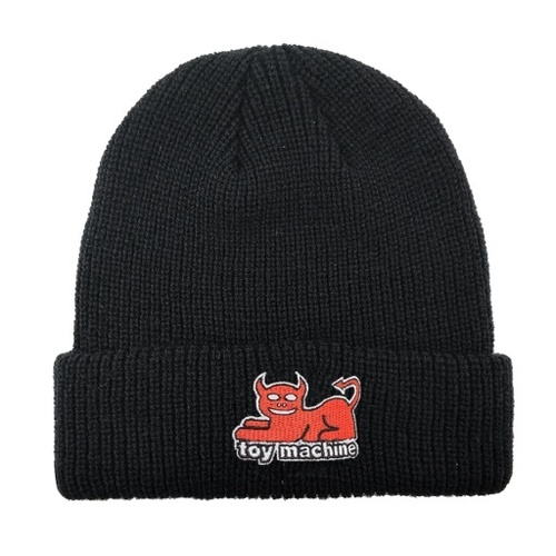 Toy Machine Beanie Devil Cat Dock Beanie Black