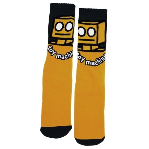 Toy Machine Socks Robot Sock Mustard