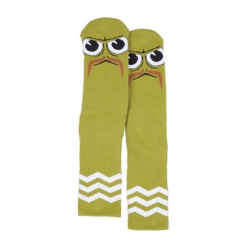 Toy Machine Socks Turtle Boy Stache Sock Green