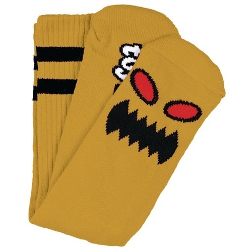 Toy Machine Socks Monster Face Sock Mustard