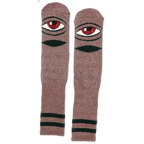 Toy Machine Socks Heather Sect Eye Sock Burgundy Heather