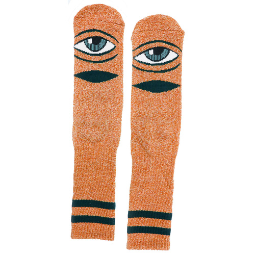 Toy Machine Socks Heather Sect Eye Orange