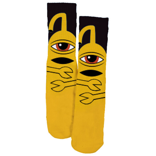 Toy Machine Socks Sect Hug Yellow