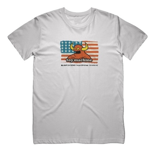 Toy Machine Tee American B.S.C. Tee Silver