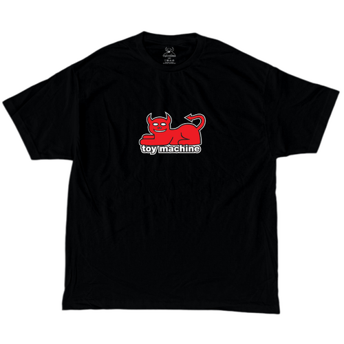 Toy Machine Tee Devil Cat  Black