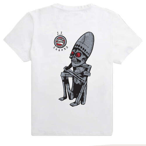 Dogtown Tee (2XL) JJ Rogers God of Death White