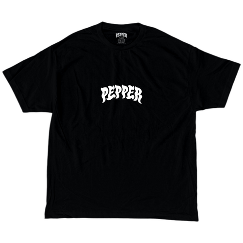 Pepper Tee (M) Logo Black
