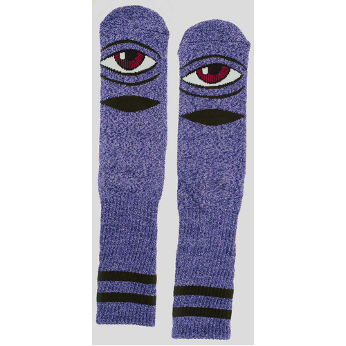 Toy Machine Socks Heather Sect Eye Blue